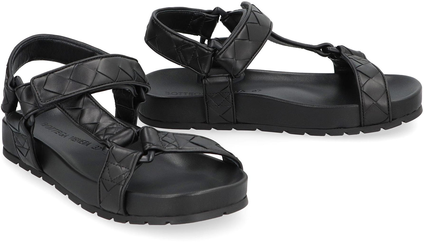 Bottega Veneta Trip Leather Sandals