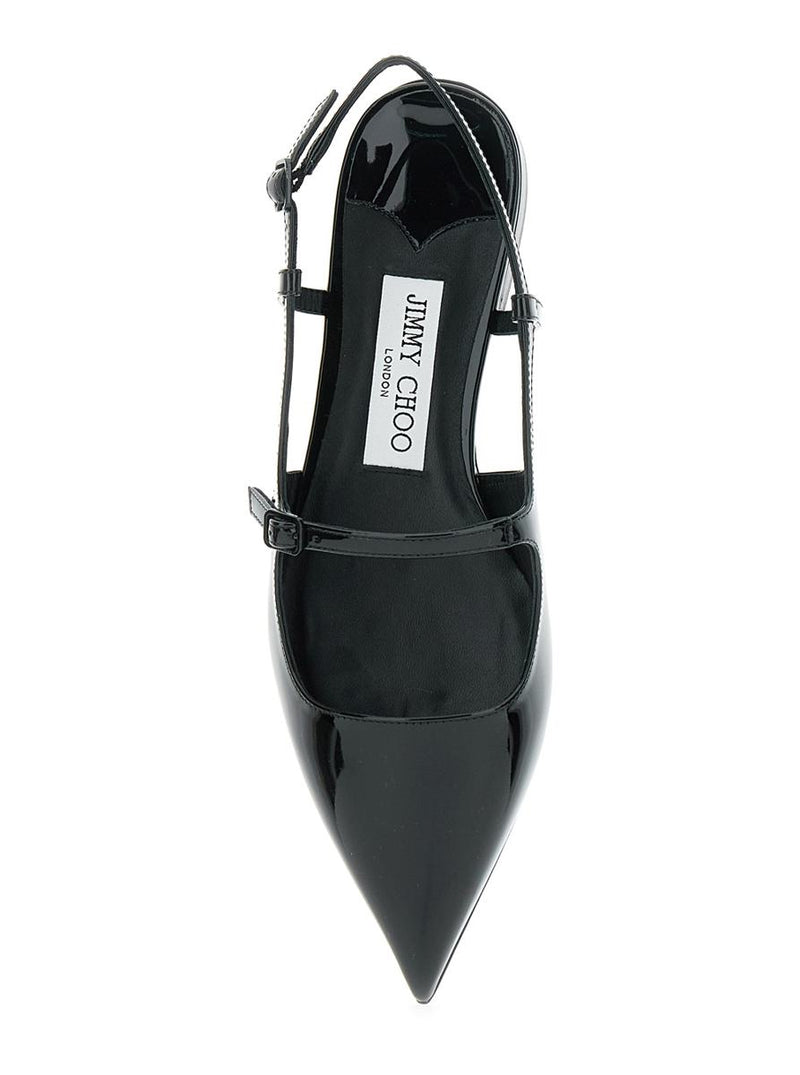 'Didi Flat' Black Ballerinas With Shiny Finish In Leather Woman