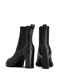 Tod'S Leather Heeled Chelsea Ankle Boots Shoes