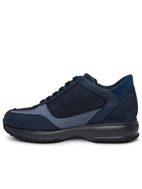 Hogan Blue Leather Sneakers
