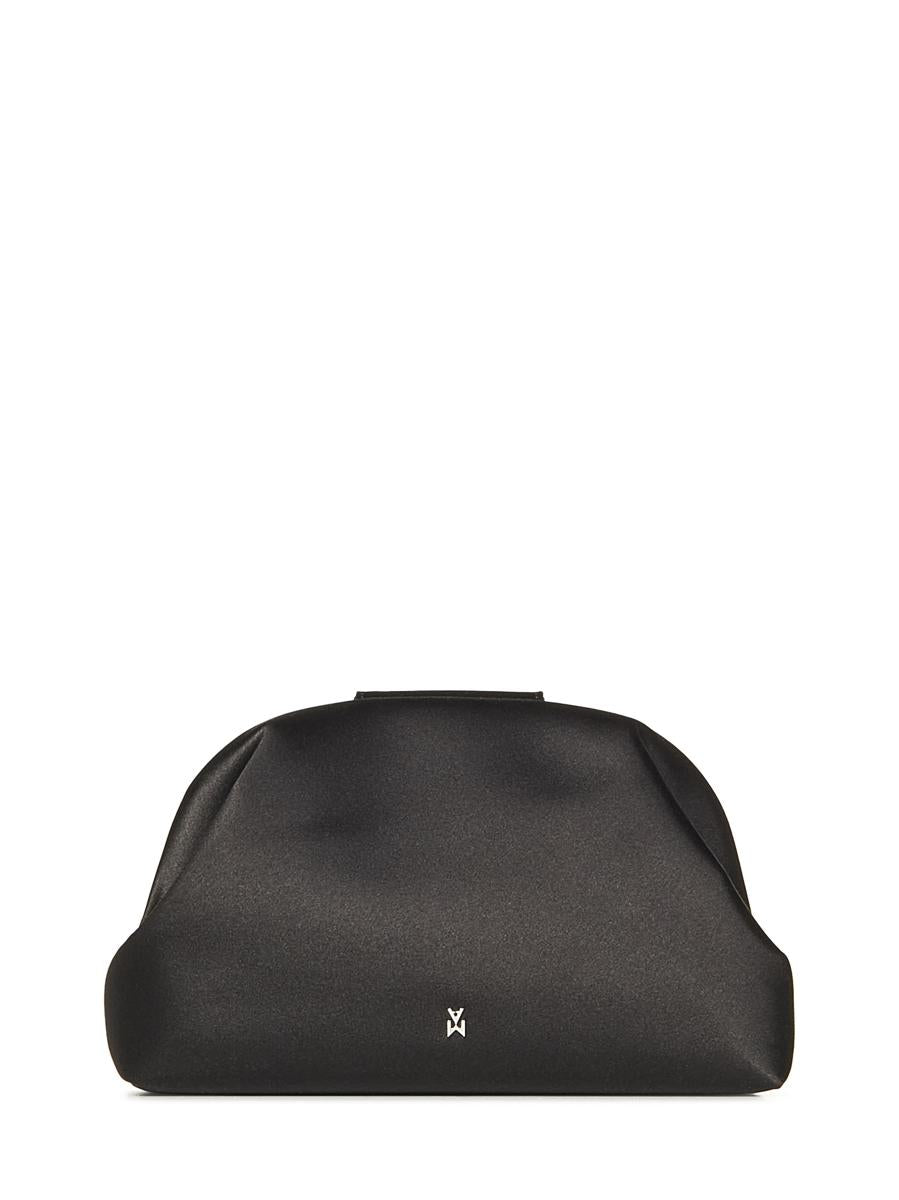 Amina Muaddi Camelia Satin Clutch