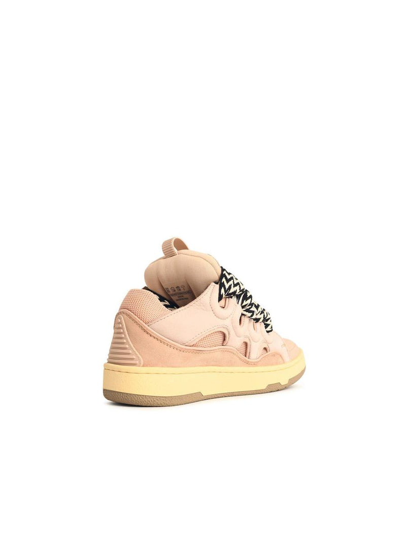 Lanvin 'Curb' Pink Leather Blend Sneakers