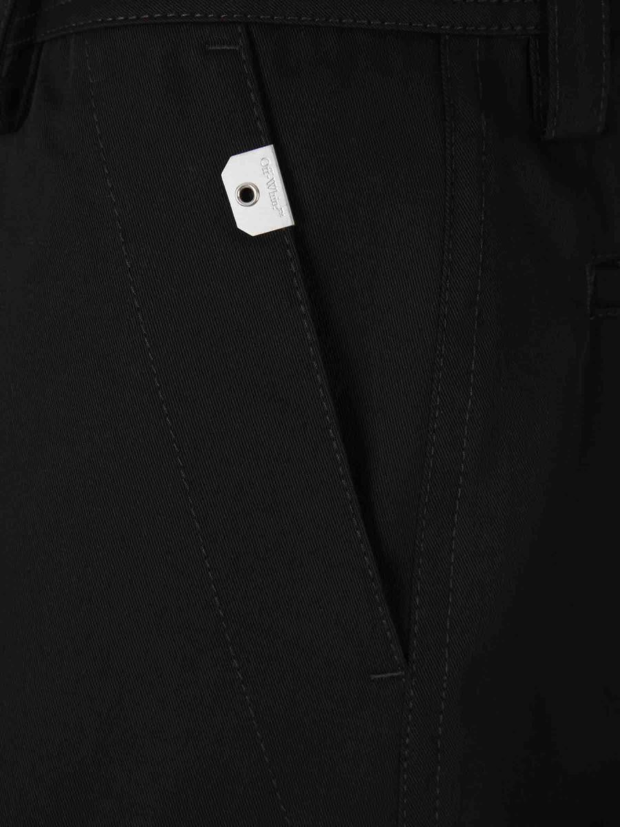 Off-White Bermuda Cargo Cotton