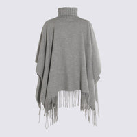 Fabiana Filippi Grey Wool Capes
