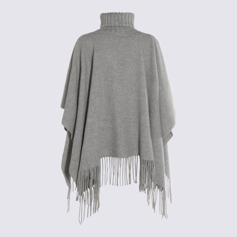 Fabiana Filippi Grey Wool Capes