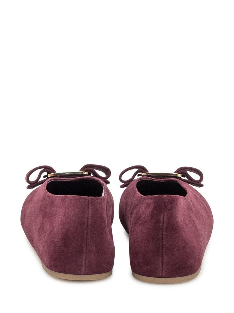 Salvatore Ferragamo Ferragamo Ballerinas In Suede