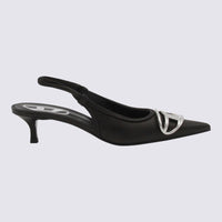 Diesel Black Leather D Venus Pumps