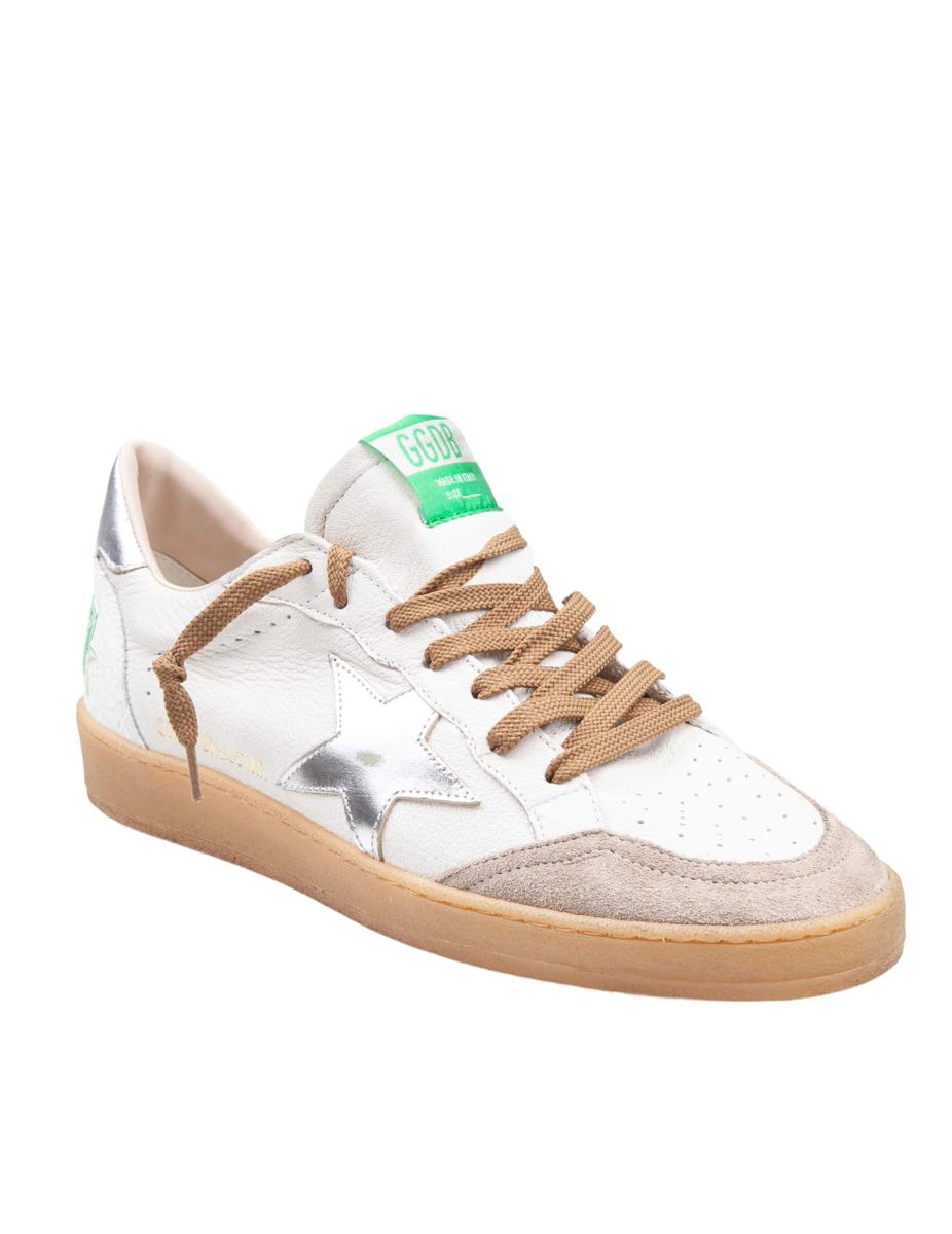 Golden Goose Ball Star Sneakers In Leather And Suede