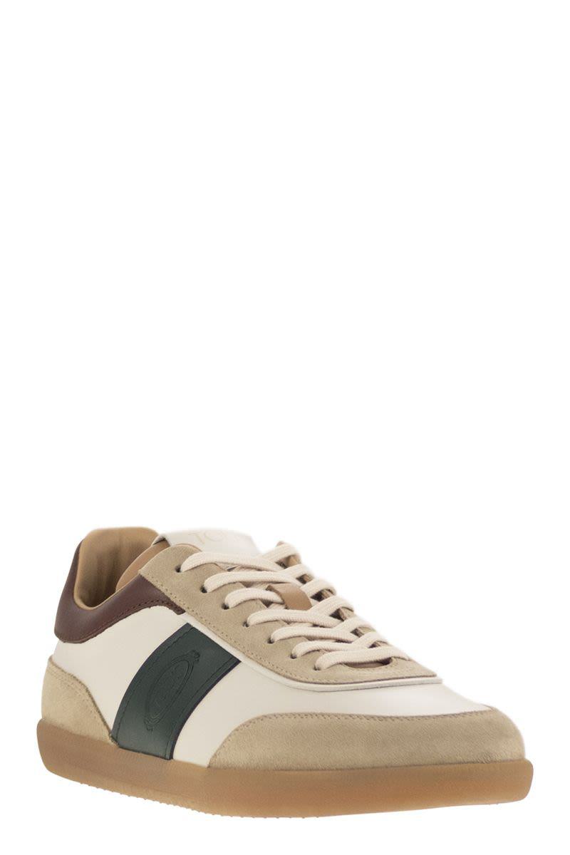 Tod'S Suede Leather Tabs Sneakers