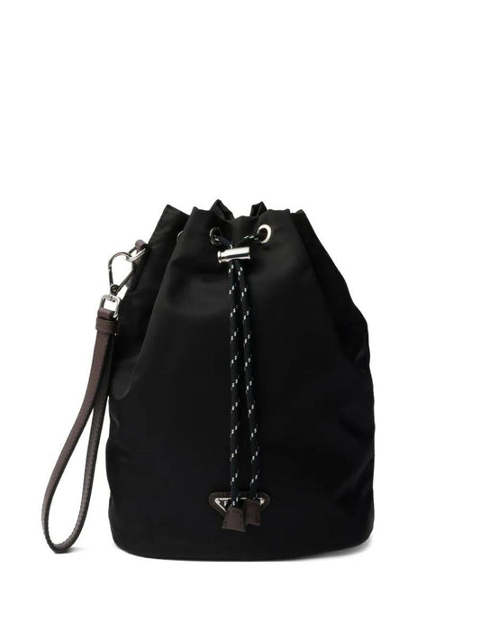 Prada Speedrock Pouch In Re-Nylon And Leather Bags