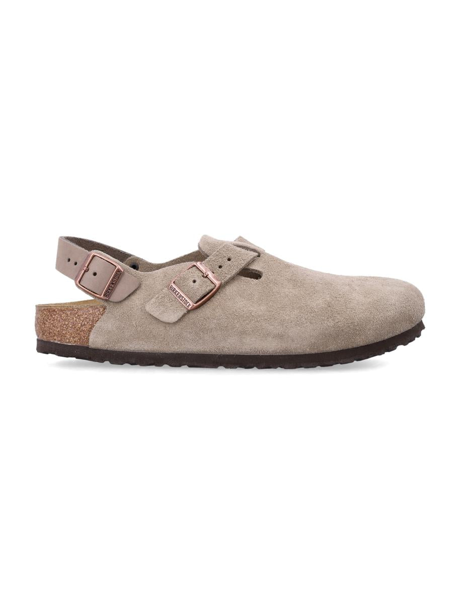 Birkenstock Tokio Nubuck Leather Mules With Strap