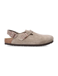Birkenstock Tokio Nubuck Leather Mules With Strap