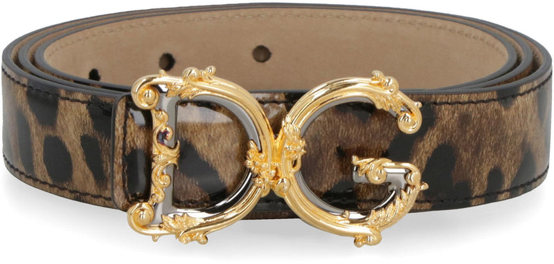 Dolce & Gabbana Dg Buckle Leather Belt