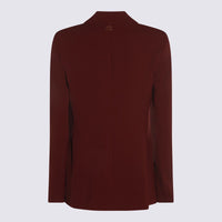 Twinset Dark Red Viscose Blazer