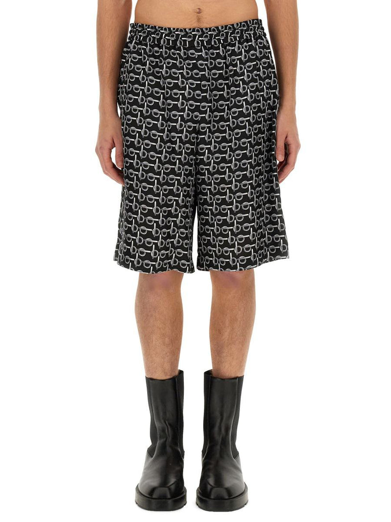 Burberry All Over Print Bermuda Shorts