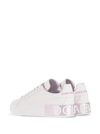 Dolce & Gabbana White Leather Sneakers