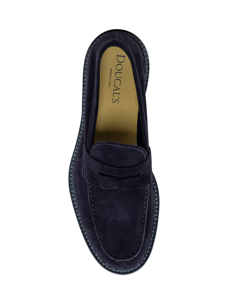 Doucal's Suede Penny Loafers