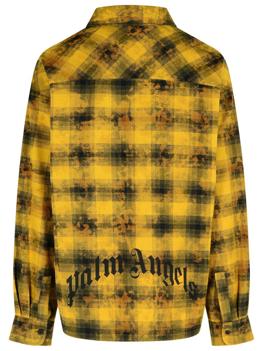 Palm Angels 'Army Green' Cotton Blend Shirt