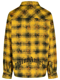 Palm Angels 'Army Green' Cotton Blend Shirt