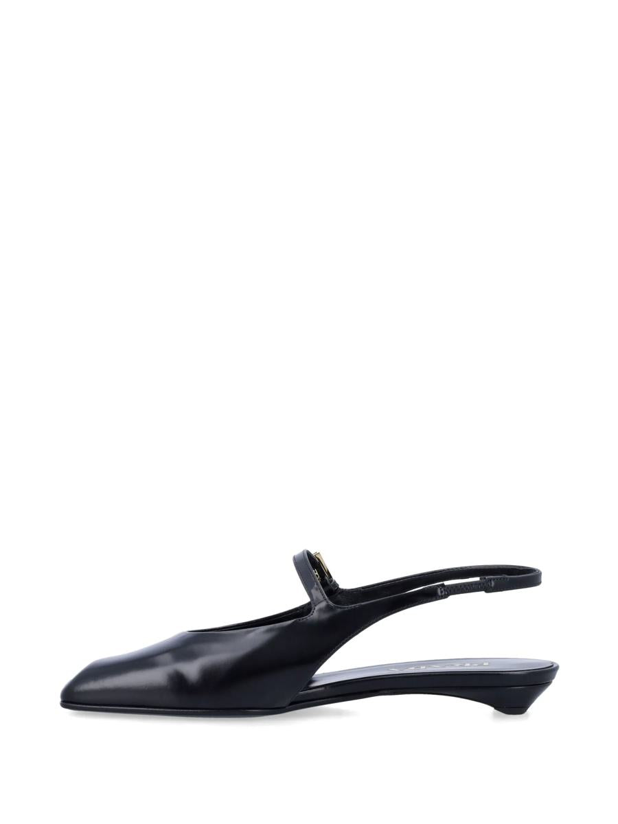 Prada Leather Slingback Ballet Flats