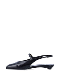 Prada Leather Slingback Ballet Flats