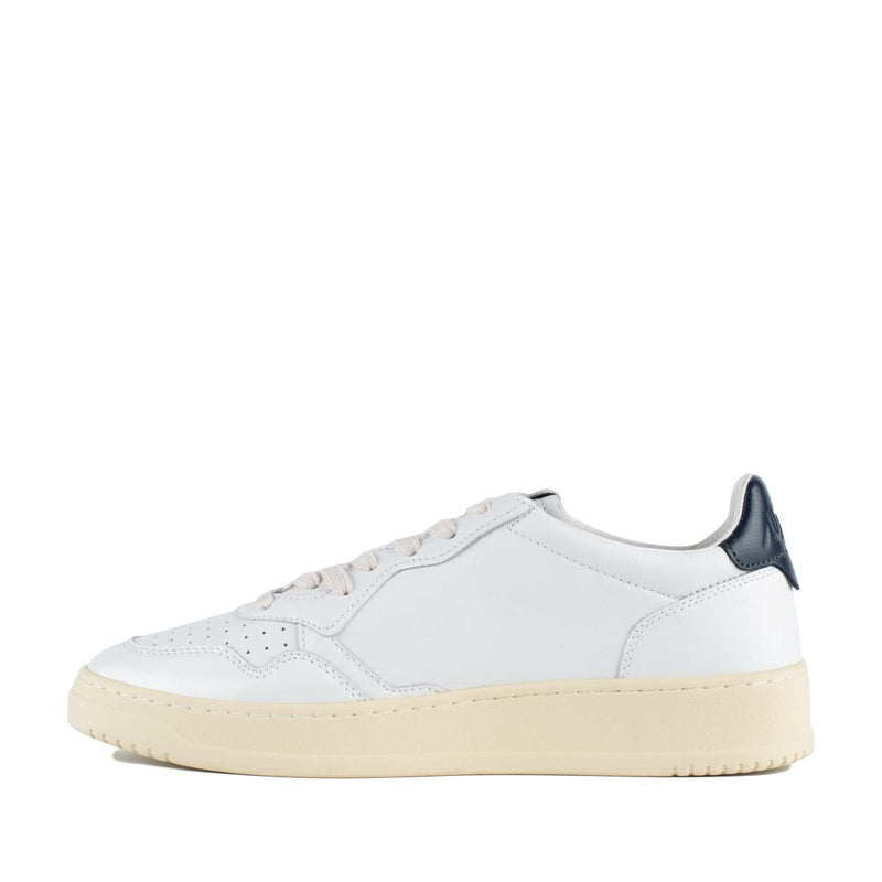 Autry Medalist Low Leather Sneakers Color White And Space