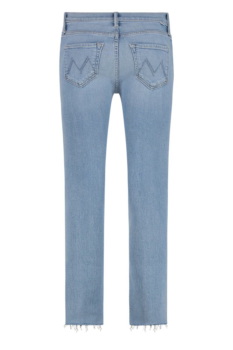 Mother Dazzler Ankle Fray Straight Leg Jeans
