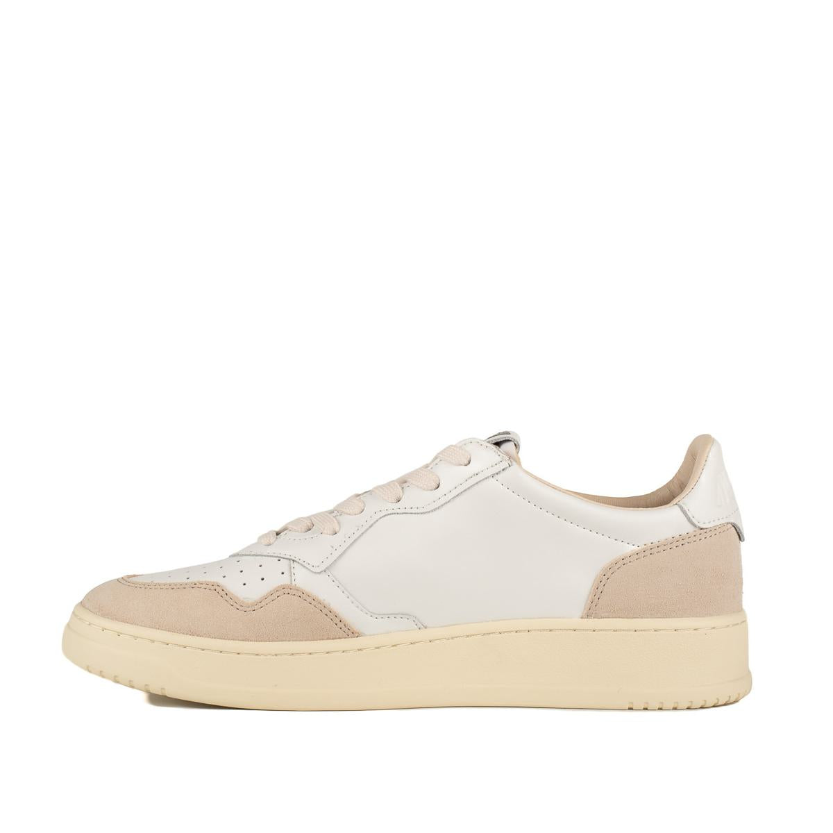 Autry Medalist Low Suede And White Leather Sneakers
