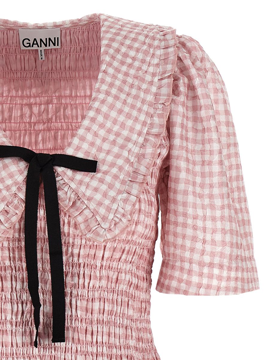 Ganni 'Pink Check' Dress