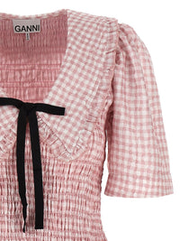 Ganni 'Pink Check' Dress