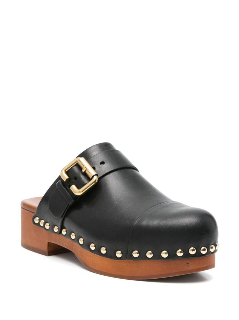 Chloé Jeannette Leather Clogs