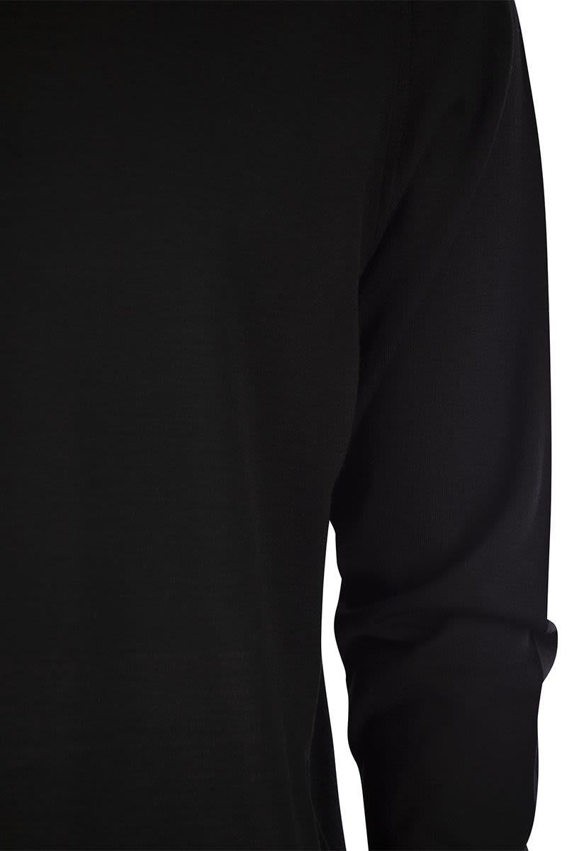 Fedeli Crew-Neck Sweater In Superfine Virgin Wool