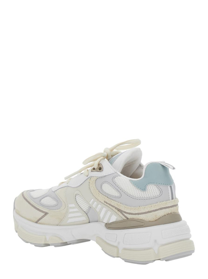 'Sphere Running' Multicolor Sneakers With Chunky Sole And Logo On Tongue In Leather And Fabric Blend Woman