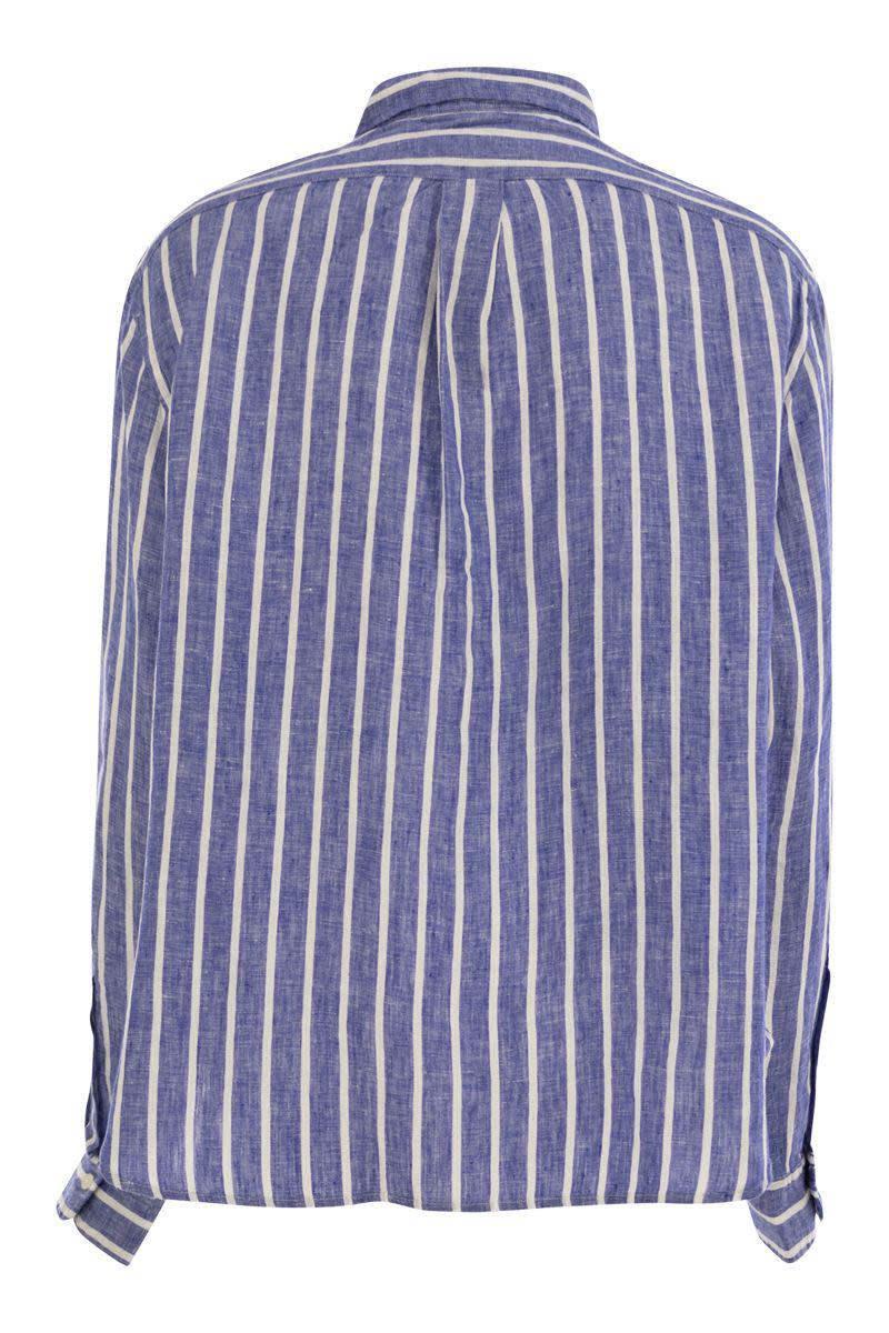 Polo Ralph Lauren Wide And Short Vichy Linen Shirt