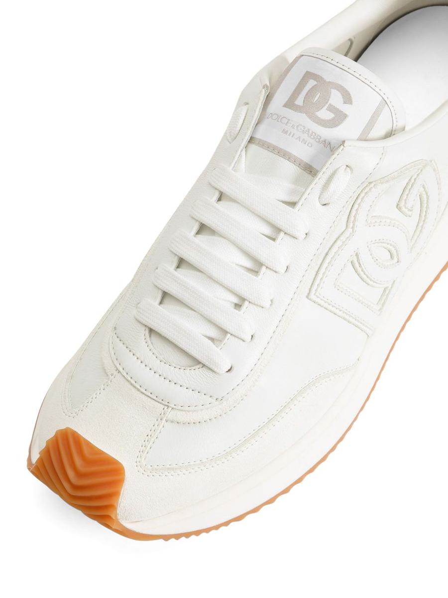 Dolce & Gabbana White Leather Sneakers