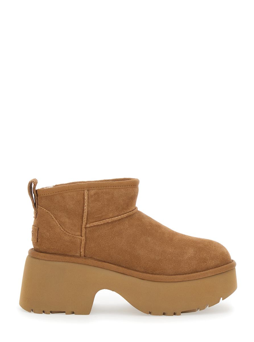 Brown 'Ultra Mini New Heights' Boots In Suede Woman
