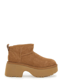 Brown 'Ultra Mini New Heights' Boots In Suede Woman
