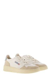 Autry Medalist Low - Leather And Suede Sneakers