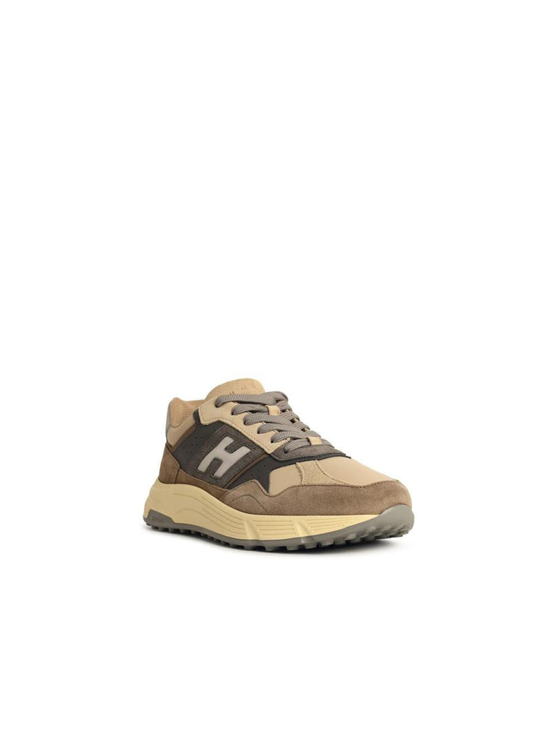 Hogan 'Hyperlight' Brown Leather Sneakers