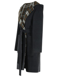 Burberry 'Hampshire' Reversible Black Wool Coat