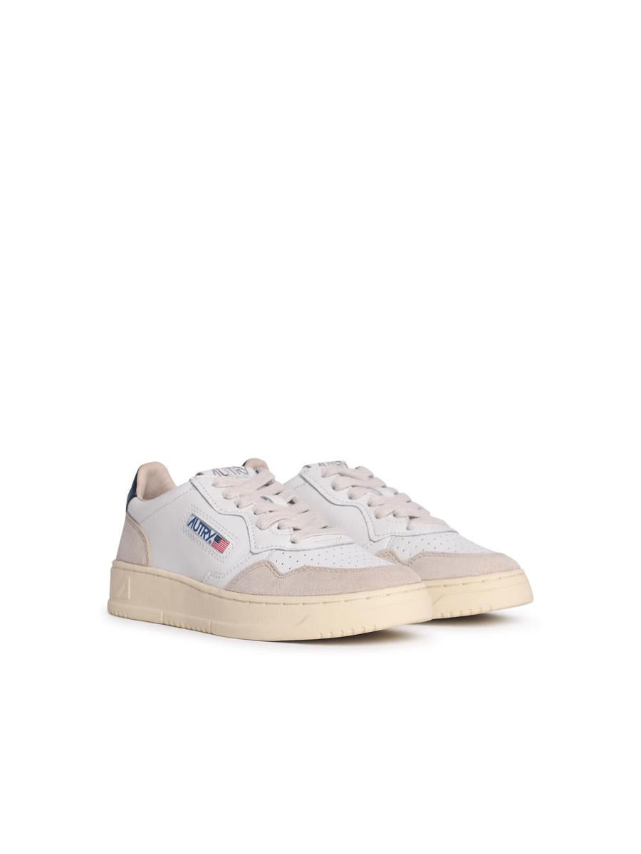 Autry 'Medalist Low' White Leather Sneakers
