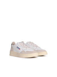 Autry 'Medalist Low' White Leather Sneakers