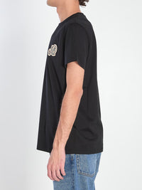 T-Shirt With Double Logo Patches