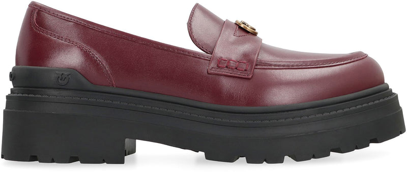 Pinko Mia Leather Loafers