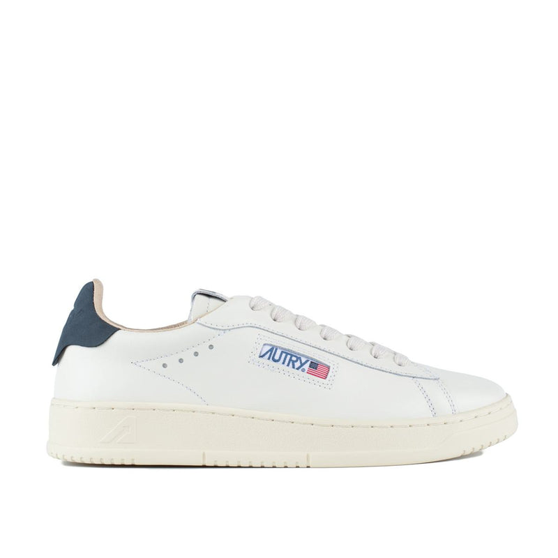 Autry Dallas Low White Leather And Space Sneakers