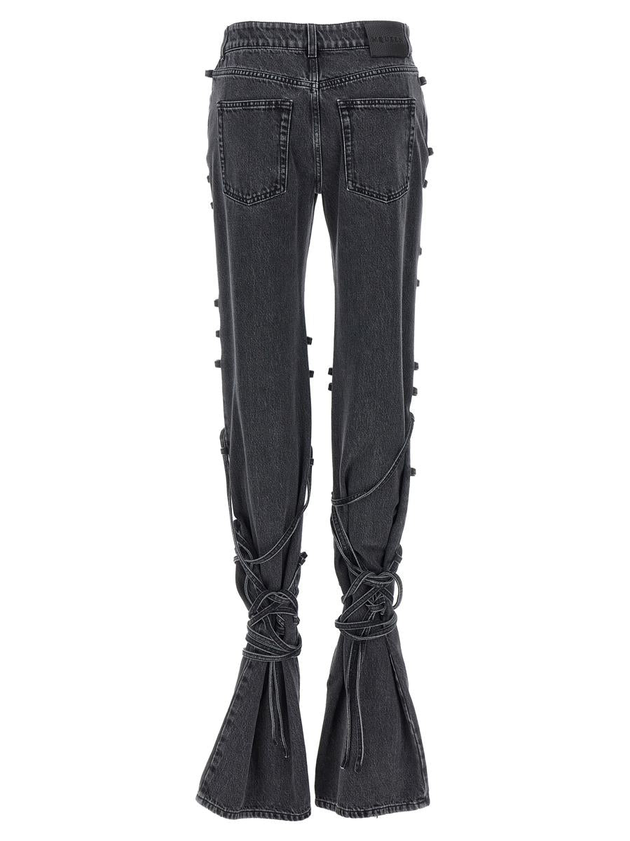 Alexander McQueen Jeans Asymmetric Closure