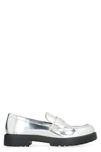 Tory Burch Metallic Eco Leather Loafers