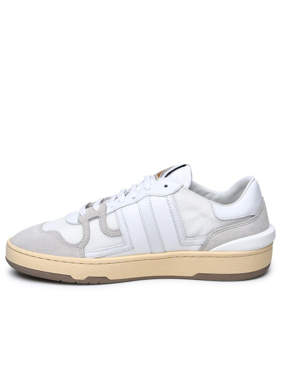Lanvin White Leather Blend Sneakers
