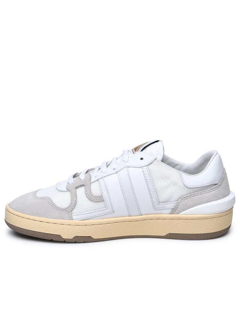 Lanvin White Leather Blend Sneakers
