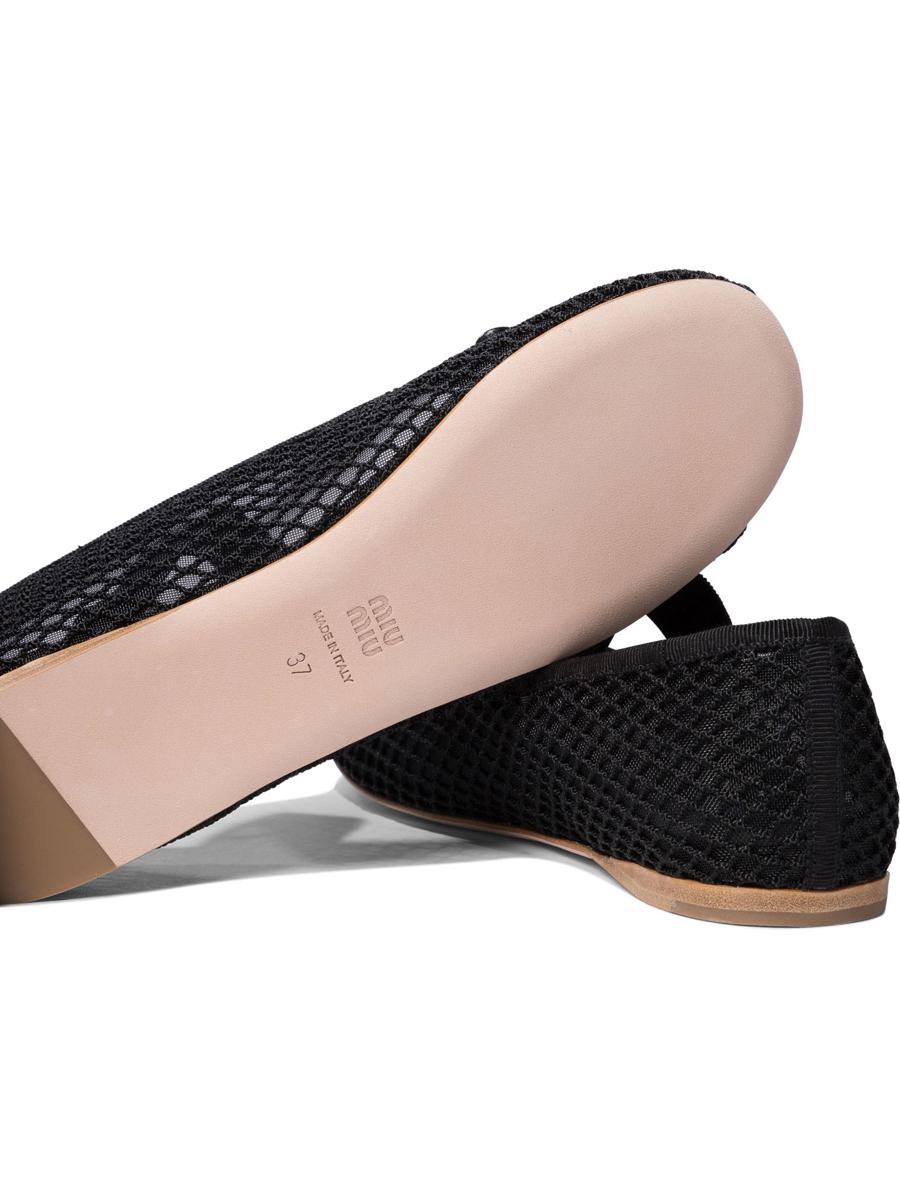 Miu Miu Mesh Fabric Ballet Flat